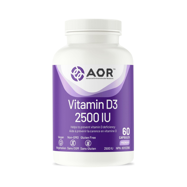 AOR - Vitamin D3 2500 IU | 60 Capsules