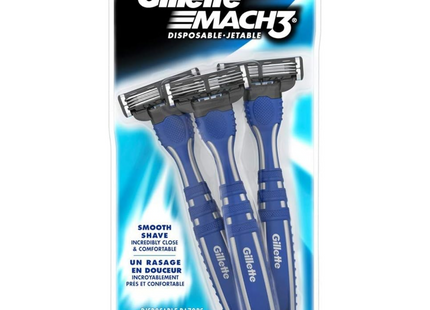 Gillette - Mach 3 Disposable Razors | 3 Razors