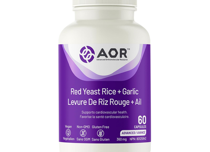 AOR - Red Yeast Rice + Garlic | 60 Capsules