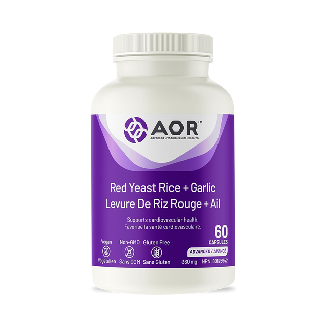 AOR - Red Yeast Rice + Garlic | 60 Capsules