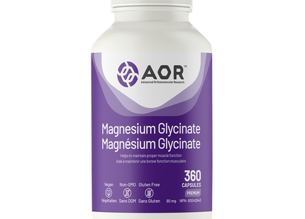 AOR - Glycinate de magnésium 90 mg | 180 gélules