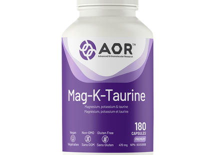 AOR - Mag-K-Taurine | 180 Capsules