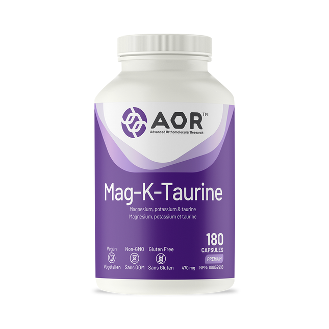 AOR - Mag-K-Taurine | 180 Capsules