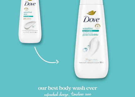 DOVE BD WSH SENS PEAU 325ML