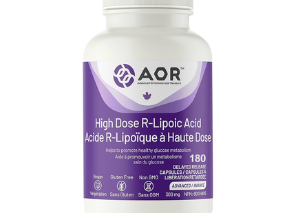 AOR - High Dose R-Lipoic Acid | 180 Caps