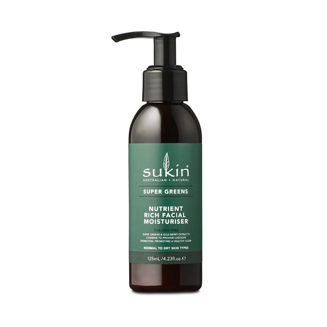 Sukin - Nutrient Rich Facial Moisturizer | Normal to Dry Skin Types | 125 mL