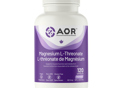 AOR - Magnesium L-Threonate | 120 Capsules