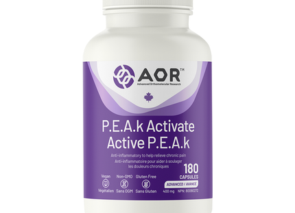 AOR - P.E.A.k Activate 400 mg Advanced | 180 Capsules