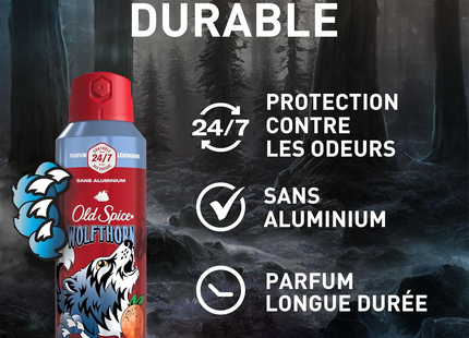 Old Spice - Wolfthorn Aluminum-Free Underarm & Body Deodorant Spray, Sweet Citrus | 144 g