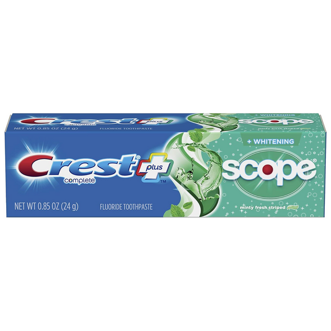 Crest+ - Dentifrice blanchissant Scope - Format voyage | 20 ml