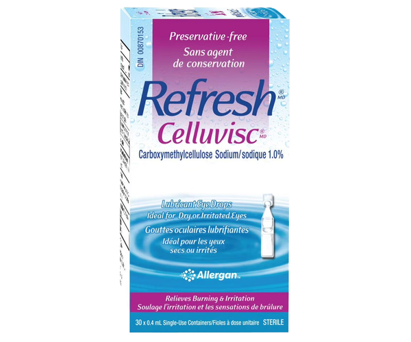 Refresh - Celluvisc Lubricant Eye Drops, Carboxymethylcellulose Sodium   White Cross E-Store