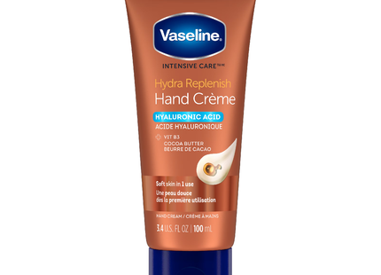 Vaseline - Crème pour les mains Hydra Replenish, avec acide hyaluronique | 100 ml