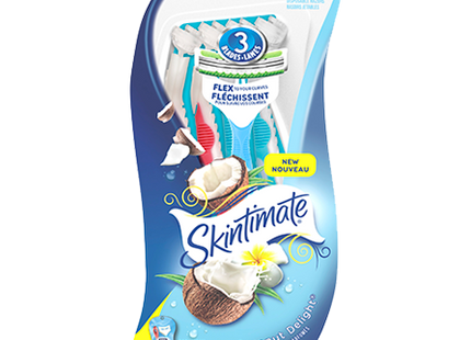 Schick Skintimate Coconut Delight Disposable Razors | 4 Razors