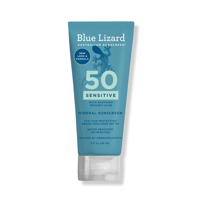 Blue Lizard - Crème solaire minérale FPS 50 pour peaux sensibles | 89 ml