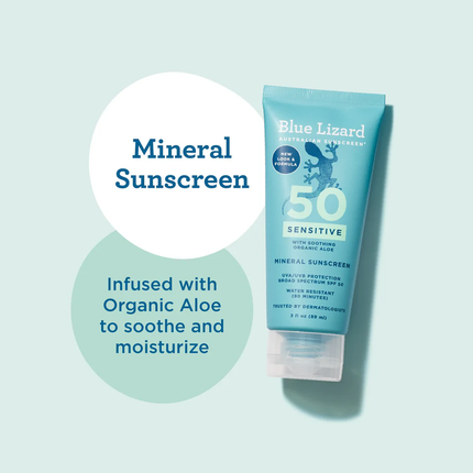Blue Lizard - Sunscreen SPF 50 Sensitive Lotion | 89 g