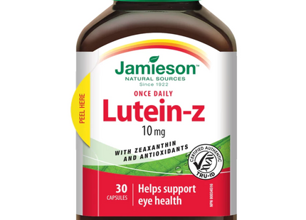 Jamieson - Lutéine-Z 10 mg avec zéaxanthine | 30 Gélules