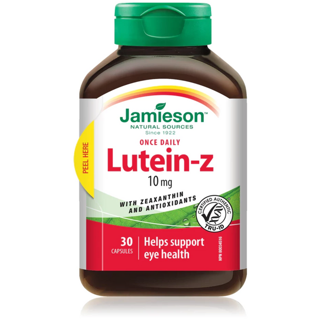 Jamieson - Lutéine-Z 10 mg avec zéaxanthine | 30 Gélules