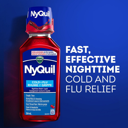 Vicks - NyQuil Syrup Twin Pack, Cherry | 2 x 354 mL