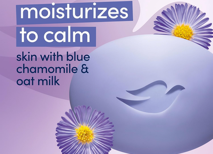 Dove - Anti-Stress Bar Soap Bar with Blue Chamomile & Oat Milk | 3 x 106 g