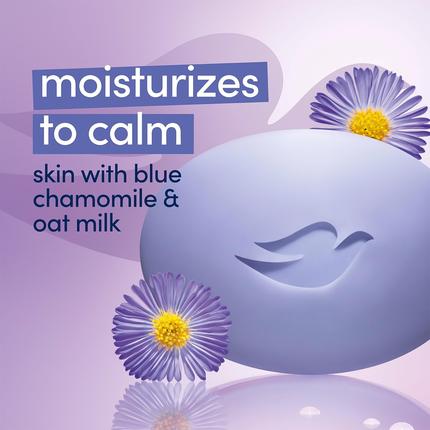 Dove - Anti-Stress Bar Soap Bar with Blue Chamomile & Oat Milk | 3 x 106 g