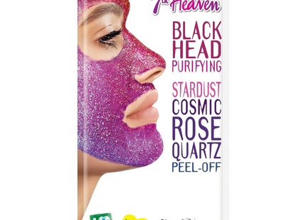 7th Heaven - Blackhead purifying Stardust Cosmic Rose Quartz Pink Guava - Peel off Mask | 10 ml