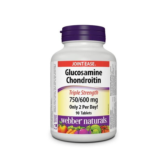 Webber - Glucosamine Chondroïtine Triple Force - 750/600 mg 2/jour | 90 comprimés