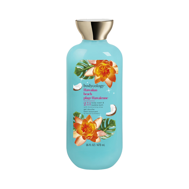 Bodycology - 2in1 Body Wash & Bubble Bath, Hawaiian Beach | 473 mL
