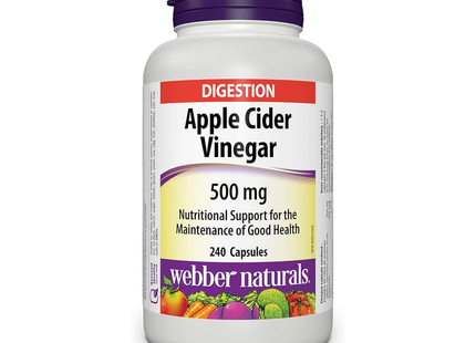 Webber Naturals - Apple Cider Vinegar 500 mg | 240 Capsules
