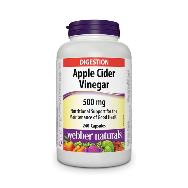 Webber Naturals - Apple Cider Vinegar 500 mg | 240 Capsules