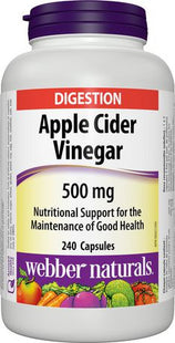 Webber Naturals Apple Cider Vinegar - 500 mg | 240 Capsules
