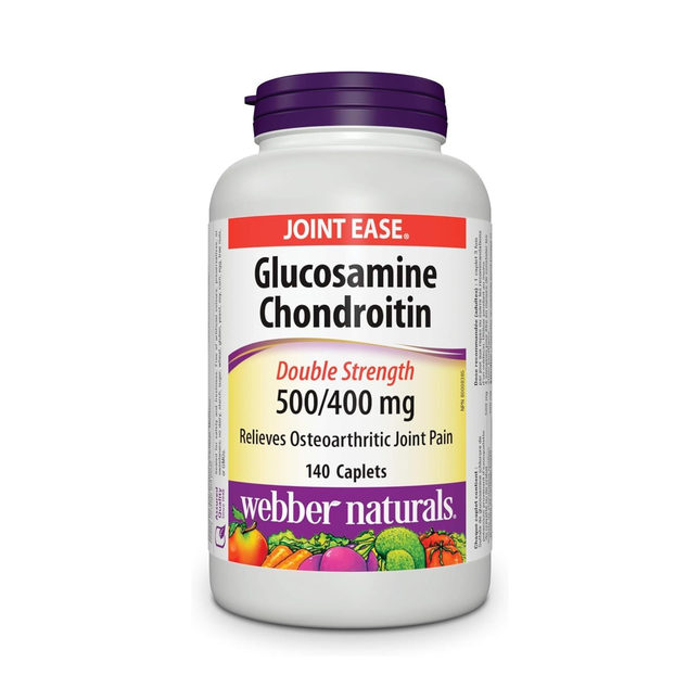 Webber Naturals - Glucosamine chondroïtine double concentration 500/400 mg | 140 comprimés