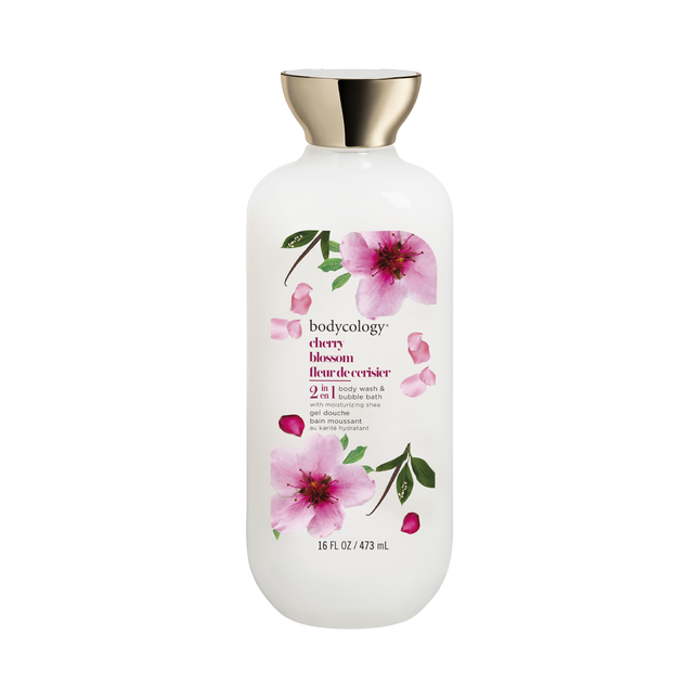 Bodycology - 2in1 Body Wash & Bubble Bath, Cherry Blossom | 473 mL