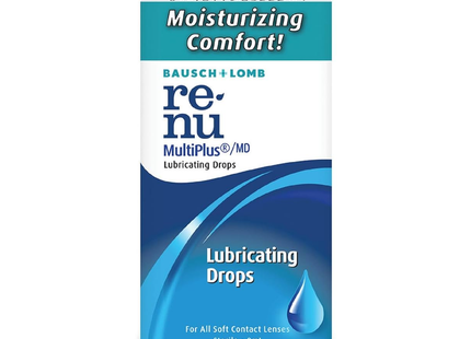 Bausch + Lomb - Re-Nu Multiplus Lubricating Drops for All Soft Contact Lenses | 8 mL