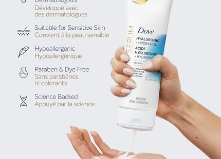 Dove - Crème Serum Hyaluronic+Hydration 72H Moisture, Body Serum | 237 mL