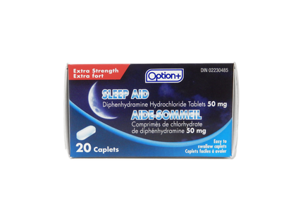 Option+ - Extra Strength Sleep Aid - 50 mg | 20 Caplets