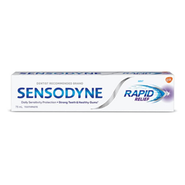 Sensodyne - Dentifrice à soulagement rapide - pour dents sensibles | 75 ml
