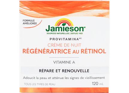Jamieson - Crème de nuit régénérante au rétinol ProVitamina | 120 mL