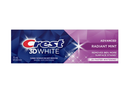 Crest - 3D White Radiant Mint Advanced Toothpaste | 70 mL