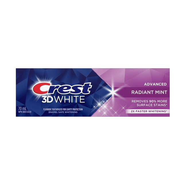 Crest - 3D White Radiant Mint Advanced Toothpaste | 70 mL