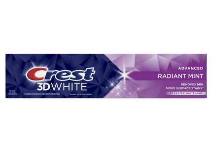 Crest - 3D White Advanced Toothpaste - Radiant Mint | 70 mL