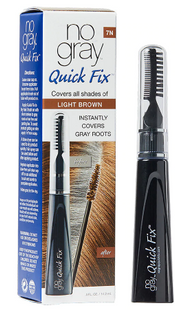 No Gray Quick Fix for Covering Gray Roots | 7N Light Brown