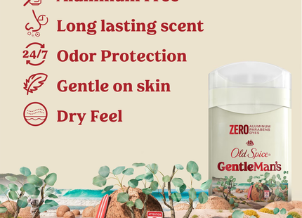 Old Spice - Déodorant sans Aluminium pour Hommes, Eucalyptus + Huile de Coco | 85 g