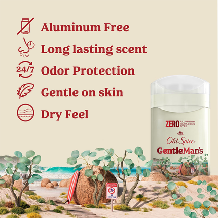 Old Spice - Déodorant sans Aluminium pour Hommes, Eucalyptus + Huile de Coco | 85 g