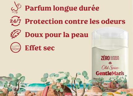 Old Spice - Déodorant sans Aluminium pour Hommes, Eucalyptus + Huile de Coco | 85 g