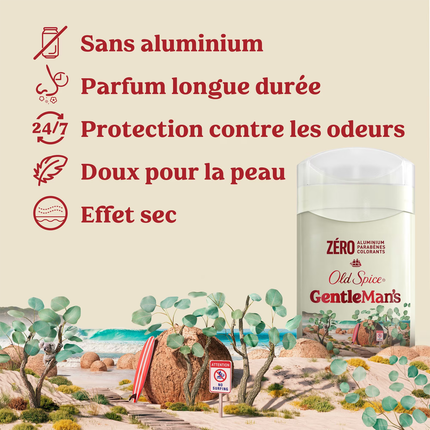 Old Spice - Déodorant sans Aluminium pour Hommes, Eucalyptus + Huile de Coco | 85 g