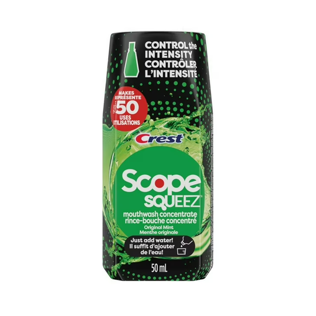 Crest - Concentré de rince-bouche Scope Squeez, menthe originale | 50 ml