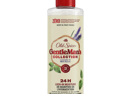 Old Spice - Nettoyant corps et visage 24 heures GentleMan, parfum lavande et menthe |