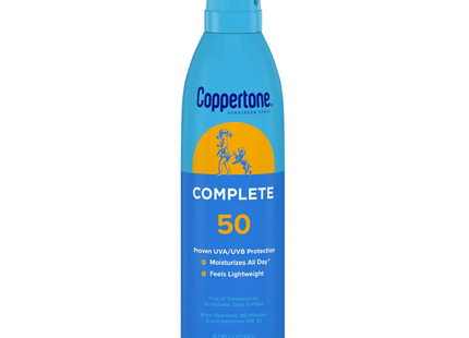 Coppertone - Écran solaire hydratant en spray SPF 50 complet | 156g