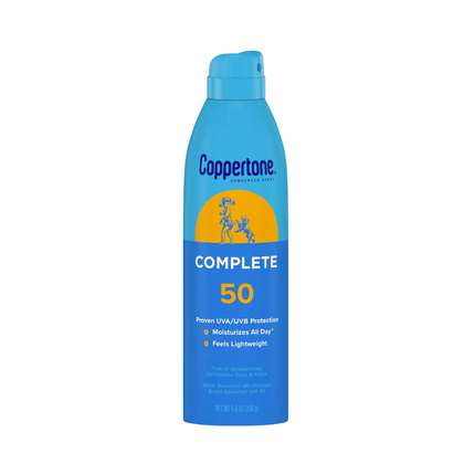 Coppertone - Écran solaire hydratant en spray SPF 50 complet | 156g
