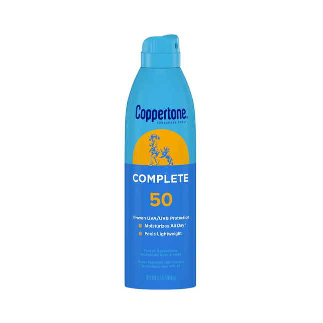 Coppertone - Écran solaire hydratant en spray SPF 50 complet | 156g